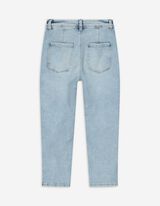 Kapri hlače - Visok pas - svetlo modra