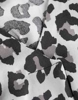 Bluse - Allover-Muster - hellgrau