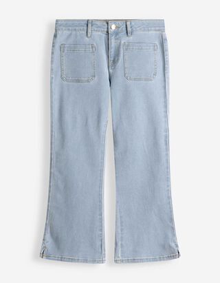 Caprihose - Regular Waist - hellblau