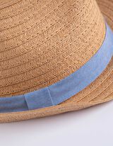 Slamnati &scaron;e&scaron;ir - jednobojna - svetlobraon