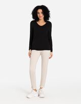 Jogger pants - LENZING&trade; ECOVERO&trade; - wit