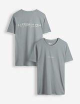 T-Shirt - einfarbig - Petrol