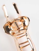 Haarklammer - einfarbig - goldfarben