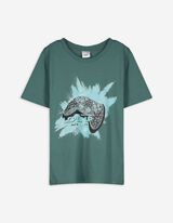 T-Shirt - Frontprint - dunkelgrün