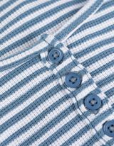 Langarmshirt - Rippenstruktur - blau