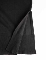 Gebreide jurk - LENZING™ ECOVERO™ - zwart