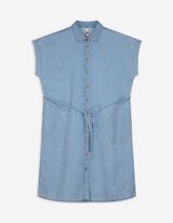 Denim jurk - Knoopsluiting - blauw