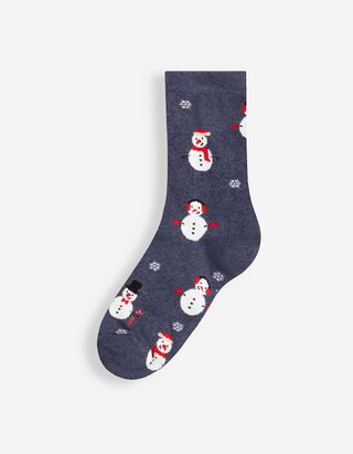 Socken - gemustert - blau
