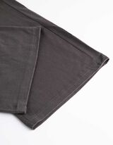 Spodnji del pižame - Zatezna vrvica na spodnjem robu - temno siva