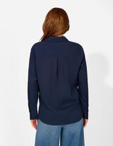 Ko&scaron;ilov&aacute; halenka - Měkk&yacute; povrch - tmave modra