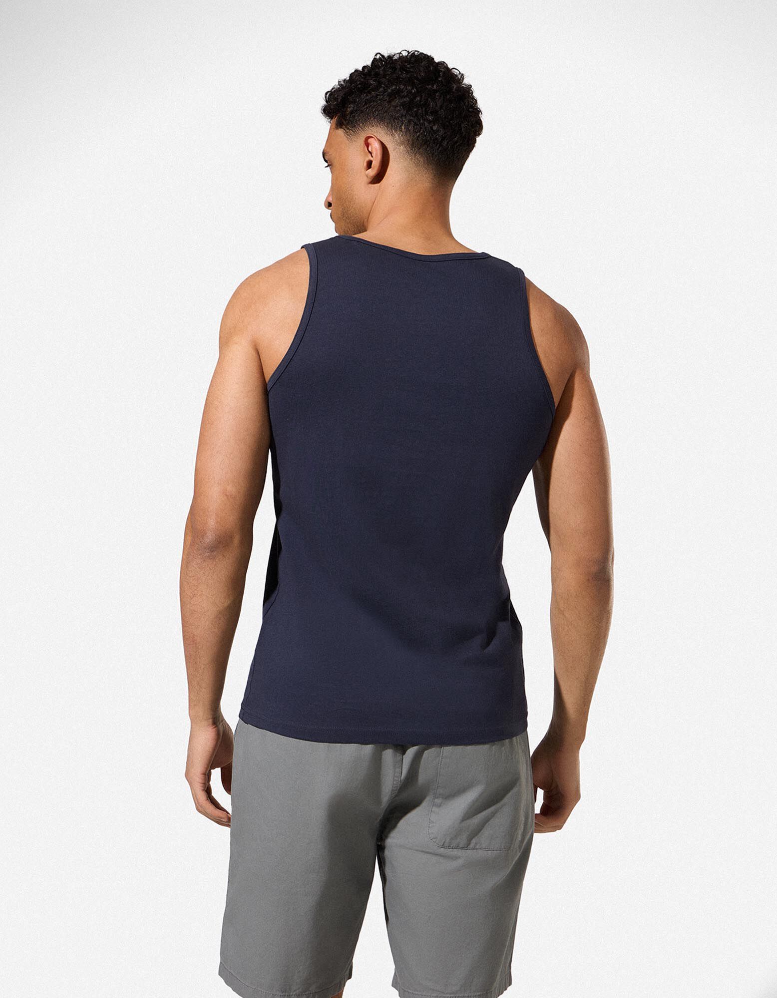 Tanktop - &Auml;rmellos - Dunkelblau