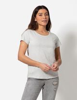 T-shirt - Percentuale di tessuto elasticizzato - grigio
