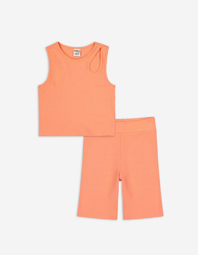Set di top e pantaloni - Intagli - arancione