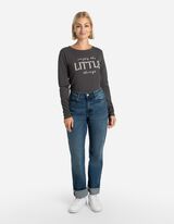 Mar&scaron;kinėliai ilgomis rankovėmis - Su paveikslėliais - tamsiai pilkas