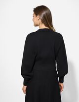 Kardigan - Knofl&iacute;ky - cern&aacute;