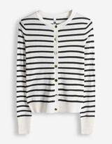 Cardigan - Patte de boutonnage - blanc