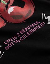 Tričko - Předn&iacute; tisk - cern&aacute;