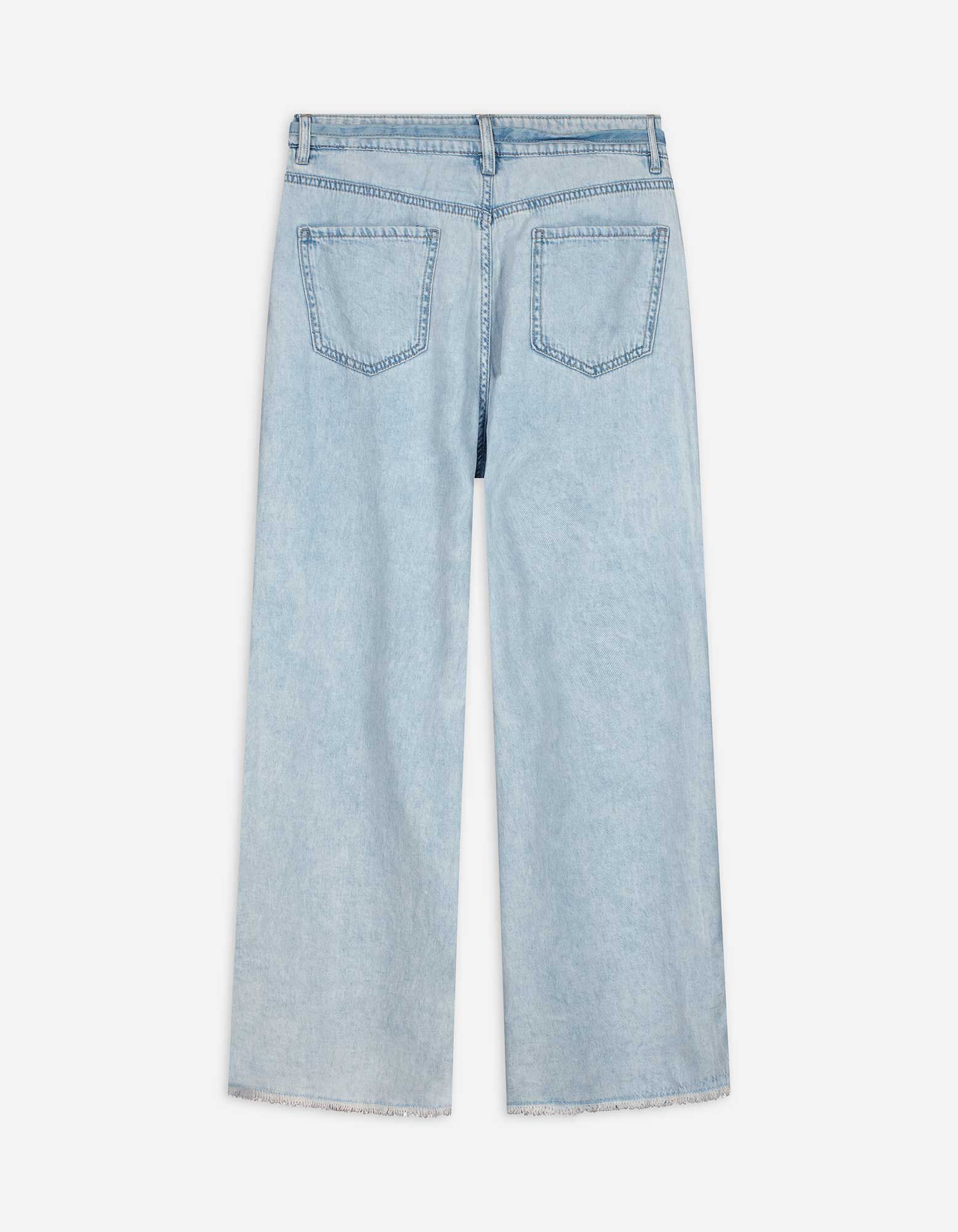 Basic Jeans - Bleached-Denim - hellblau