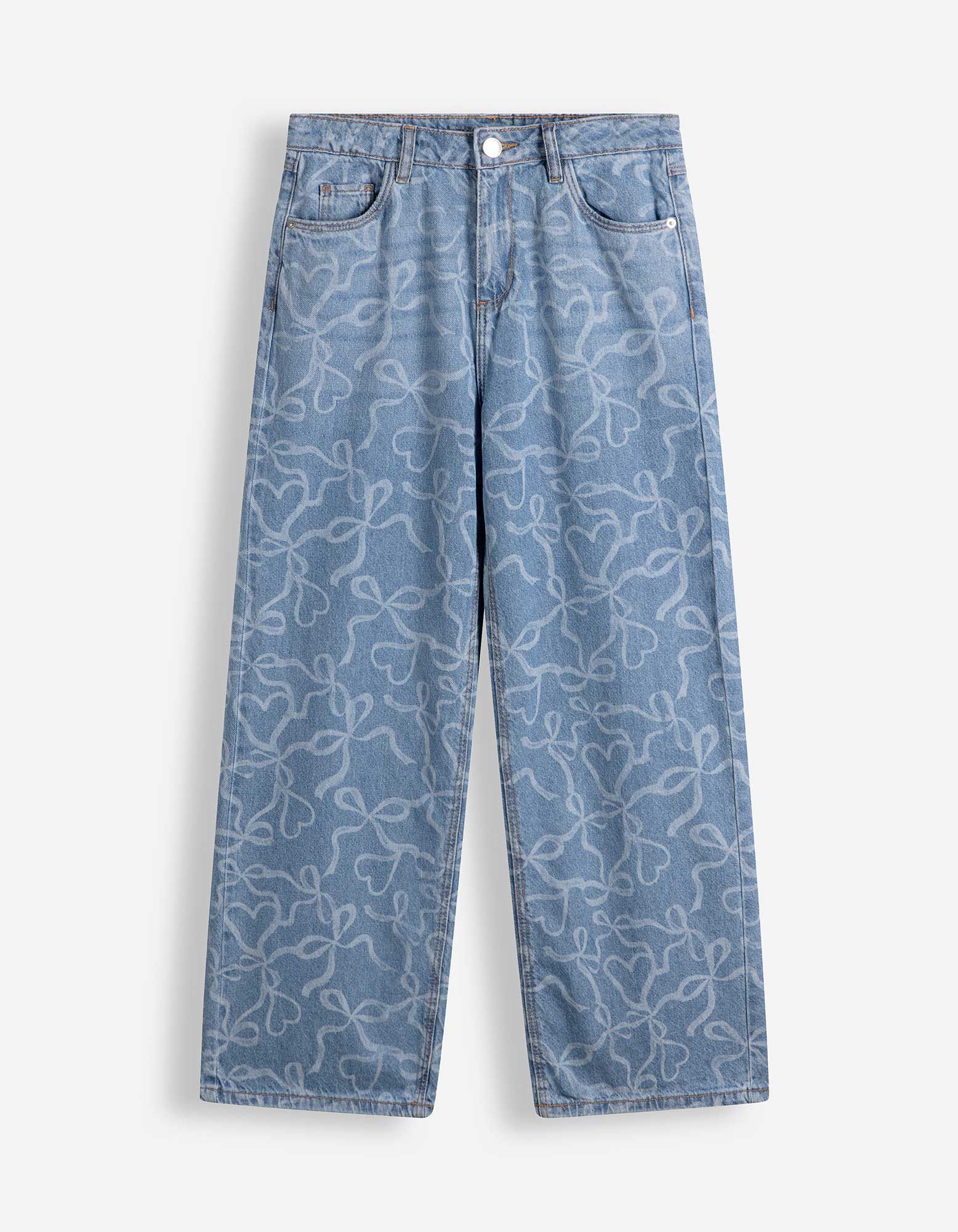 Jeans - Laserprint - Lichtblauw