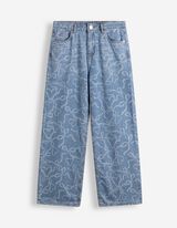 Jeans - Laserprint - Lichtblauw