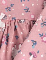 Šaty - Celoplošná potlač - fialovy