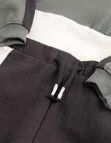 Sweater en broek set - Kleur blokkering - Donkergroen