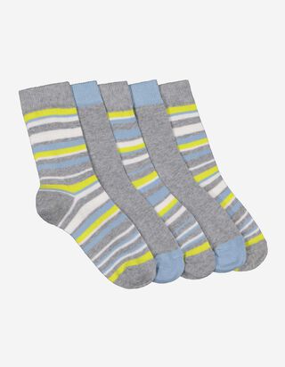 Chaussettes - Lot de 5 - Gris clair