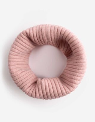 &Eacute;charpe tube - Viscose m&eacute;lang&eacute;e - ros&eacute; tendre 