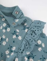 Dukserica - Rukavi sa volanima - plava