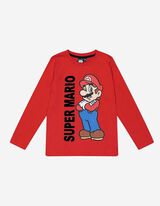 koszulka z długim rękawem - Super Mario - czerwony