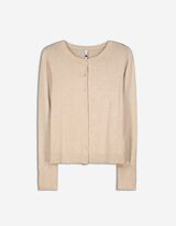 rozpinany sweter - LENZING™ ECOVERO™ - bez
