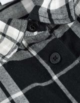 Chemisier - Motif à carreaux - Noir