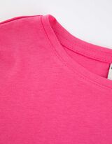 Langarmshirt - Glitzerprint - pink