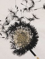 Tričko - Trblietav&aacute; potlač - biely