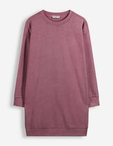 Midikleid - Sweat - Dunkelrot