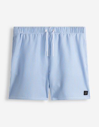 Badehose - Streifen - Hellblau