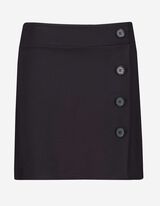 Fustă mini - Amestec viscoză - Negru