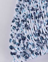 Bikinitop - Allover-Print - silberfarben