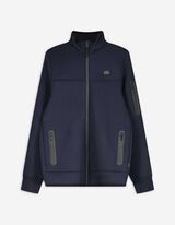 Sweatjacke - Stehkragen - dunkelblau
