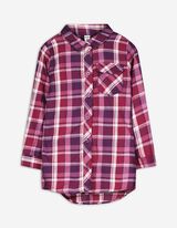Camicia blusata - Taschina sul petto - lilla scuro
