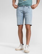 bermudy  - Straight Fit - jasny niebieski