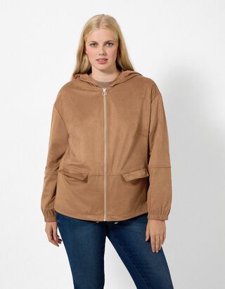 Blouson - Regulierbarer Saum - Braun