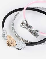 Haarschmuck - 3er-Pack - silberfarben