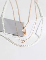Collana - Confezione da 3 pezzi - oro