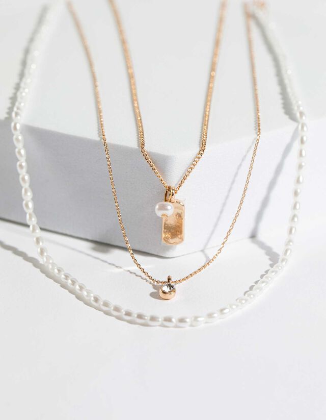 Collana - Confezione da 3 pezzi - oro