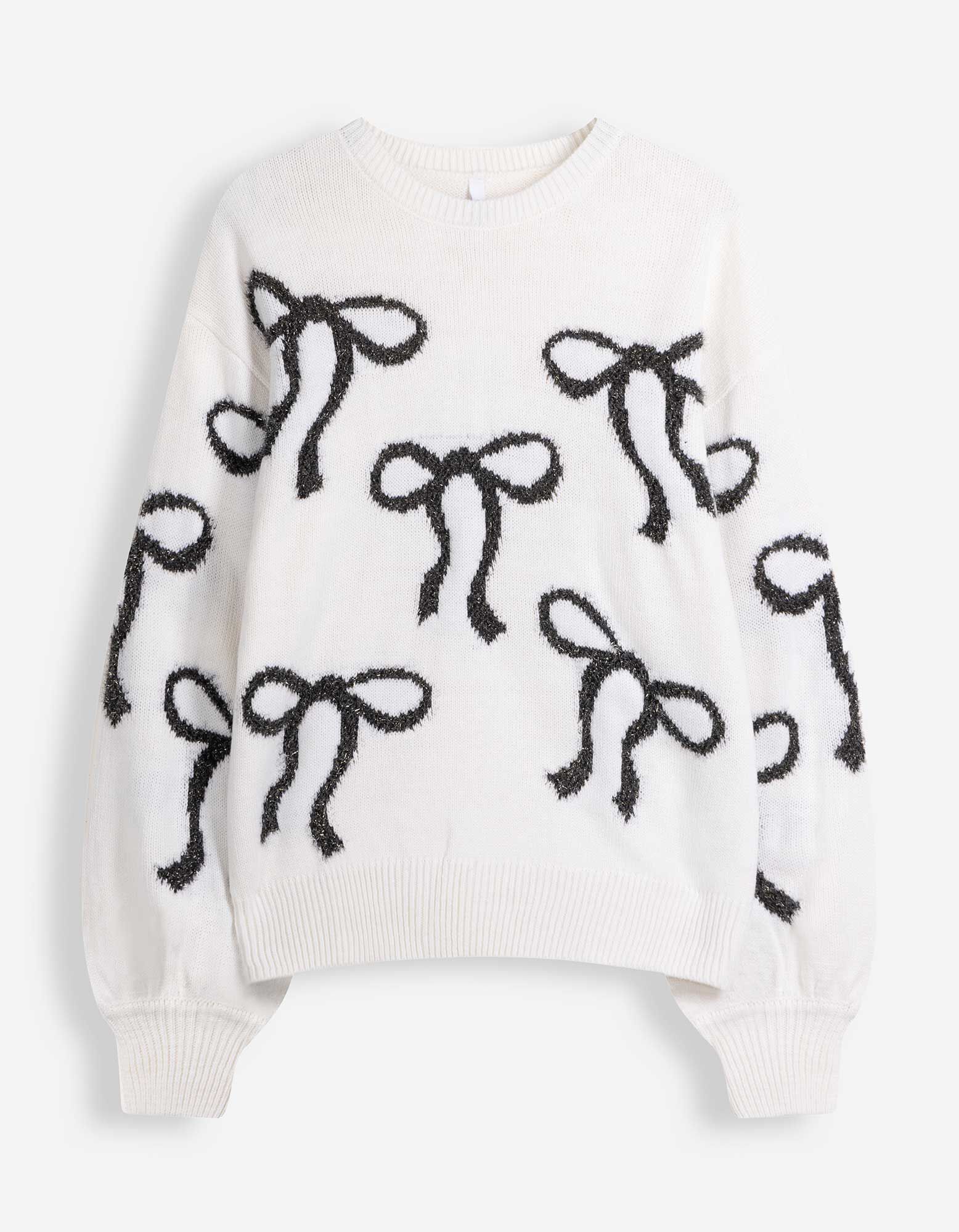 Pullover - Schleifen - Off-White