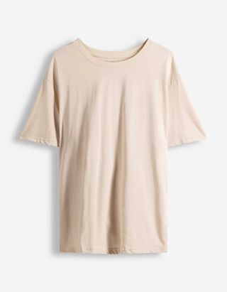 T-Shirt - Oversized Fit - beige