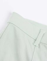 Kalhoty capri - Směs s viskózou - sv. zelena