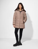 pikowana kurtka - oddychający - jasnobrazowy-e-a