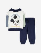 Set s pulóverom a tepláky - Mickey Mouse - biely